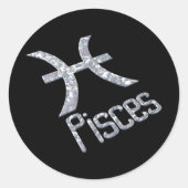Pisces Ronde Sticker (Voorkant)