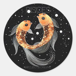 Pisces Ronde Sticker