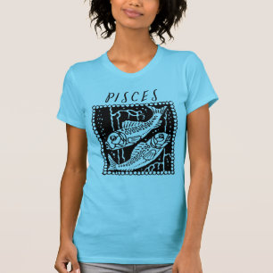 Pisces Season Zodiac Sign Horoscope Logo T-shirt