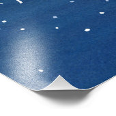 Pisces Star Constellation Blue Foto Afdruk (Hoek)