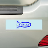 Pisces Star Sign Fish Car Sticker (Op auto)