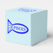 Pisces Star Sign Fish Custom Favor Box Bedankdoosjes (Achterkant)