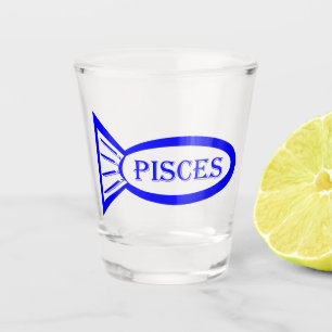 Pisces Star Sign Fish Shot Glas