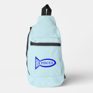 Pisces Star Sign Fish Sling Bag