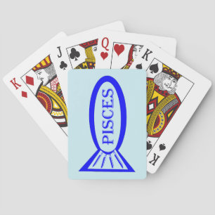 Pisces Star Sign Pokerkaarten
