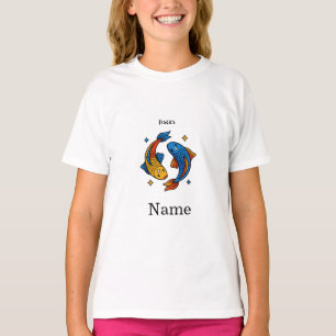 Pisces Sterrenbeeld Cartoon Vis Illustratie T-shirt