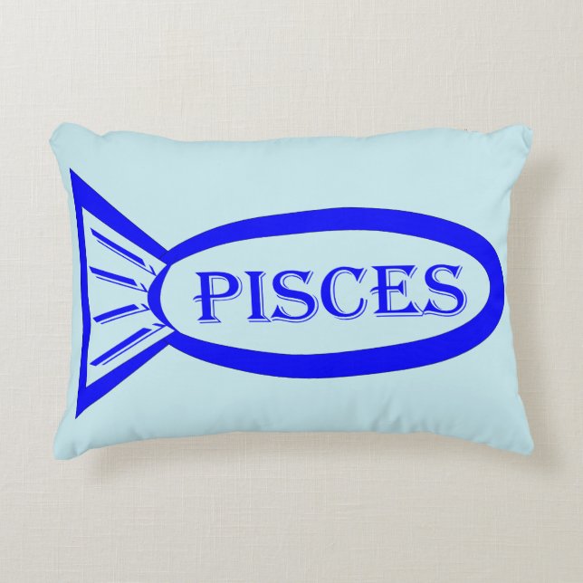Pisces Sterrenbeeld Vis Kussen (Voorkant)