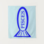 Pisces Sterrenbeeld Vis Tapijt Wandkleed (Voorkant)