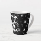 Pisces-teken Latte Mok (Rechterhoek)
