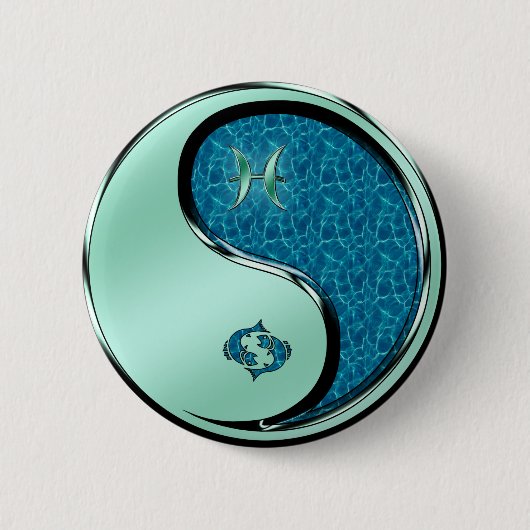 Pisces the Fish Ronde Button 5,7 Cm (Voorkant)