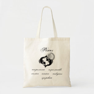 pisces traceert Grieks-achtige Zodiac Tote Bag