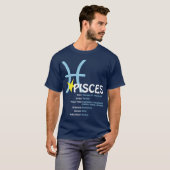 Pisces Traits Dark T-Shirt (Voorkant volledig)