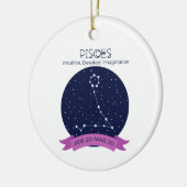 Pisces Traits Keramisch Ornament (Links)