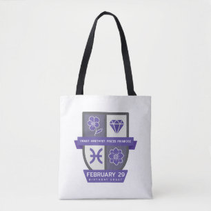 Pisces Verjaardagswapen™ voor 19-29 februari Draagtas