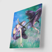 Pisces Vierkante Klok (Hoek)