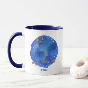 Pisces Waterverf Night Sky Constellation Zodiac Mok