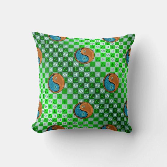 Pisces & Wood Goat Kussen (Voorkant)