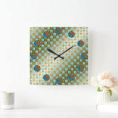 Pisces & Wood Rat  Vierkante Klok (Huis)