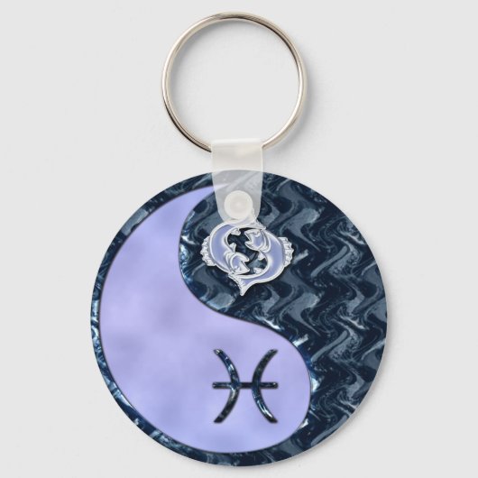 Pisces Yin Yang Sleutelhanger (Voorkant)