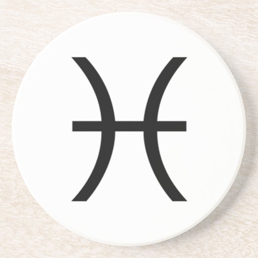 Pisces Zandsteen Onderzetter (Voorkant)