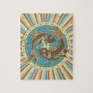 -Pisces Zodiac Art Legpuzzel