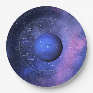 Pisces Zodiac Astrological Sign Planet Neptune Papieren Bordje