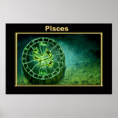 Pisces Zodiac Astrology design Poster (Voorkant)
