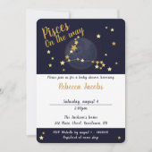 Pisces zodiac Baby shower Uitnodiging (Voorkant)