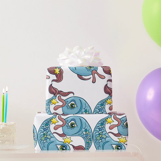 Pisces Zodiac Fish Horoscope Cadeaupapier