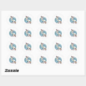 Pisces Zodiac Fish Horoscope Ronde Sticker (Vel)