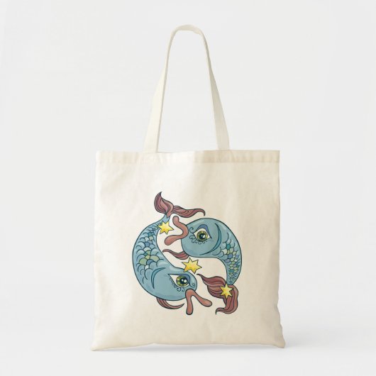 Pisces Zodiac Fish Horoscope Tote Bag (Voorkant)