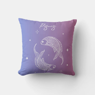 Pisces zodiac horoscoop sterbordgradiënt kussen