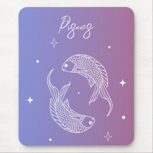 Pisces zodiac horoscoop sterbordgradiënt muismat