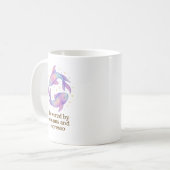 Pisces Zodiac Mug – Powered by Dreams and Espresso (Devant gauche)