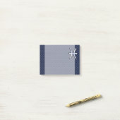Pisces Zodiac on Blue Carbon Fiber Print Post-it® Notes (Op bureau)
