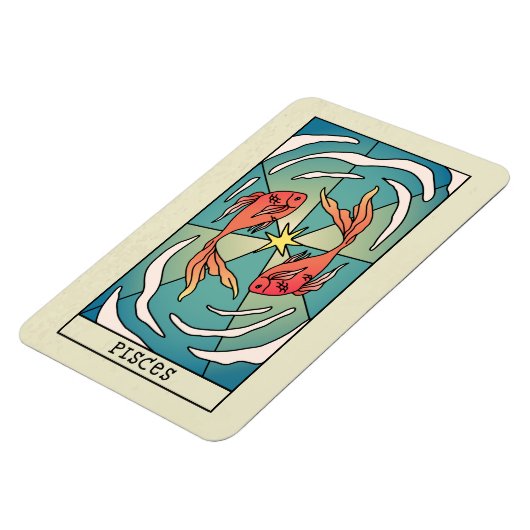 Pisces Zodiac Sign Abstract Art  Magneet (Linkerzijde)