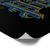 Pisces Zodiac Sign Briefkaart Poster (Hoek)