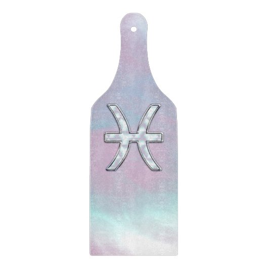 Pisces Zodiac Sign Moeder van Parelstijl Snijplank (Voorkant)