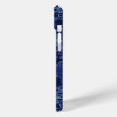 Pisces Zodiac Sign on Navy Blue Digital Camo Case-Mate iPhone Case (Achterkant / Links)