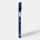 Pisces Zodiac Sign on Navy Blue Digital Camo Case-Mate iPhone Case (Achterkant / Rechts)