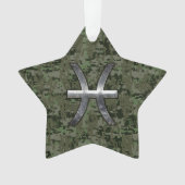 Pisces Zodiac Sign on Woodland Green Camion numéri (devant)