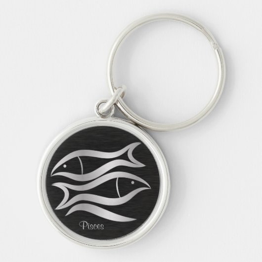 Pisces Zodiac Sign Sleutelhanger (Voorkant)