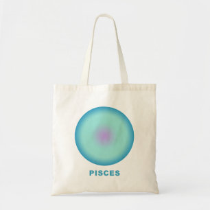 Pisces Zodiac Sign Stylish Gradient Tote Bag