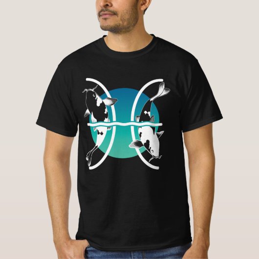 Pisces Zodiac Sign T-shirt (Voorkant)