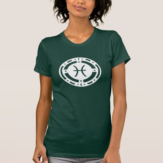 Pisces Zodiac Sign T-shirt (Voorkant)