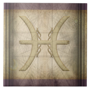 Pisces Zodiac Sign Tegeltje