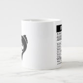 Pisces Zodiac Sign with Nutrition Facts Extra Grote Beker (Voorkant)