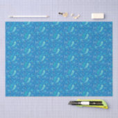 Pisces zodiac sign zee blauw modern tissuepapier (Craft)