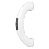 Pisces Zodiac Silver Symbol Carbon Style Keramische Kastgreep (Zijkant)