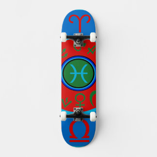Pisces Zodiac Skateboard